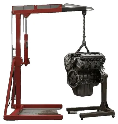 Image de Cric hydraulique à longue levier, capacité de 3 tonnes, base à œillet, rouge