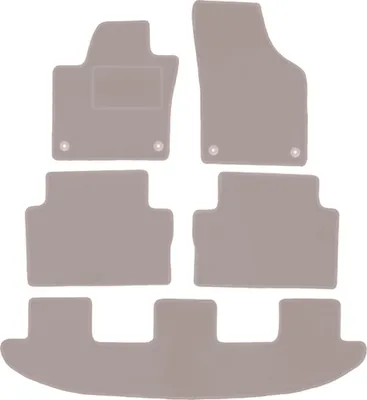Produktbild von Velours-Autoteppiche für: Volkswagen Sharan II Minivan (2010-) Beige