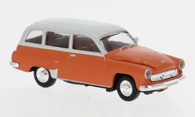 Produktbild von Brekina 27194 - 1/87 Wartburg 311 Kombi, dunkelorange/hellgrau, 1959 - Neu