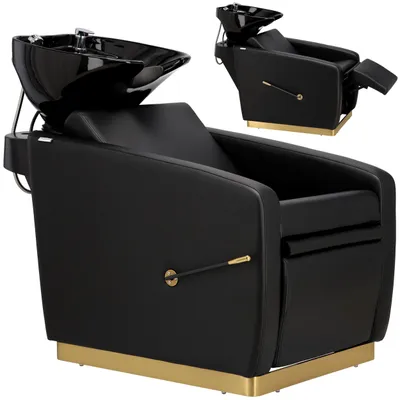 Produktbild von Friseursalon Waschstation Cilo für Friseursalons Barber bewegliche Keramikschüssel Armatur Wasserhahn Duschkopf