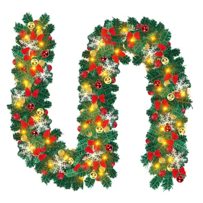 Image de Guirlande de Noël Jayseuw5M USB Guirlande de sapin artificielle Guirlande de décoration avec télécommande pour décoration de table