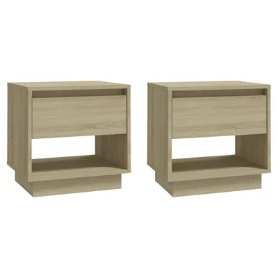 Produktbild von Nachttische 2 Stk. Sonoma-Eiche 45x34x44 cm Holzwerkstoff