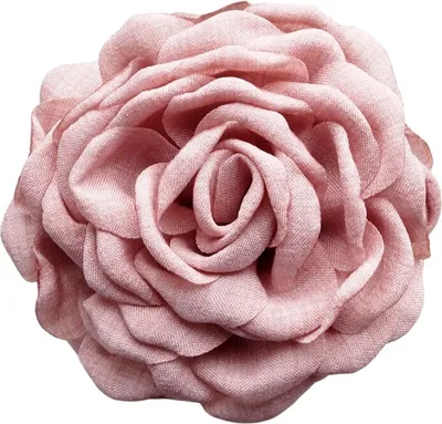 Image de Ecarla Pince à cheveux élégante avec motif de roses en rose poudré - Accessoire élégant pour des coiffures exquises