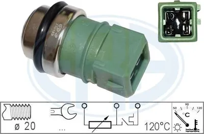 Image de Capteur de température de liquide de refroidissement ERA, référence 330153, pour RENAULT CLIO II (BB0/1/2, CB0/1/2)