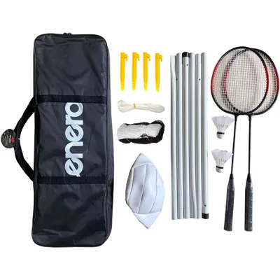 Produktbild von Enero 6in1 Badminton- und Volleyball-Set