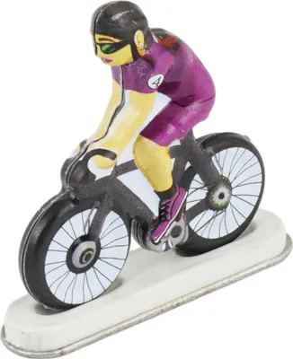 Produktbild von Blechspielzeug Mini Fahrrad Fahrradfahrer Modell 04 Miniatur Figur Blechfahrrad