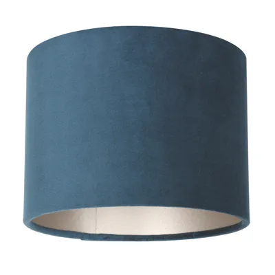 Image de Steinhauer - abat-jour - Shade - bleu - velours tissu - Ø 20cm - E27 - K3084ZS