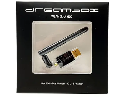 Immagine prodotto di Dreambox Dual Band Wireless USB 2.0 Wlan Stick Adapter 600Mbit 2.4/5 GHz mit Antenne