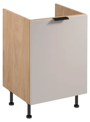 Image de Meuble sous-évier SALERNO - largeur 60 cm, chêne / beige