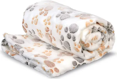 Zdjęcie produktu dla Koc polarowy 70x50 cm łapy jasne
