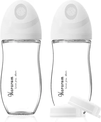 Image de Biberons anti-coliques, 240 ml, lot de 2, tétine à débit moyen, sans , couleur blanche, pour préparations pour nourrissons