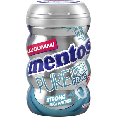 Obrázek produktu pro Žvýkačky Mentos Pure Fresh Frost Euca s mentolovou příchutí Curvy plechovka 70g
