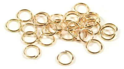 Produktbild von Vintageparts Biegeringe Lightgoldfarben 6 mm 100 Stück