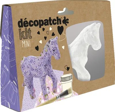 Produktbild von Décopatch 5x Mini-Set Pferd - Grün KIT010O