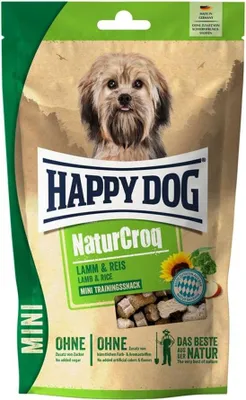 Image de Happy Dog NaturCroq Mini Snack agneau&riz 100g - 10x100g