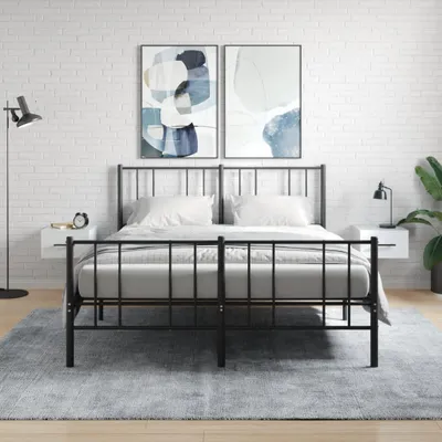 Obrázok produktu pre vidaXL Nástenné nočné stolíky 2 ks. Vysoký lesk biely 35x35x20 cm