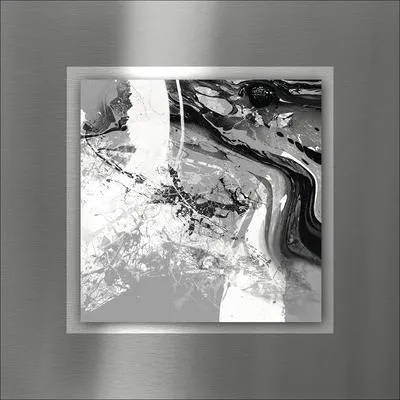 Produktbild von Metallbild Abstract Waves I 50x50 cm