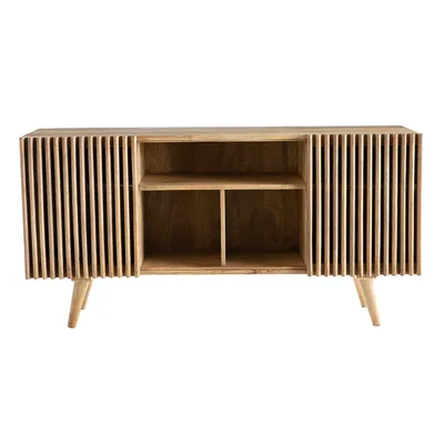 Produktbild von Miliboo - Sideboard mit Schiebetüren ALBA aus massivem Mangoholz