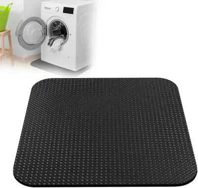 Produktbild von Rutschfeste Antivibrationsmatte für Waschmaschinen, 60 x 60 cm, wasserdichte Bodenschutzmatte für Kühlschränke und Trockner