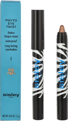 A product shot of an eyeshadow stick and its packaging.