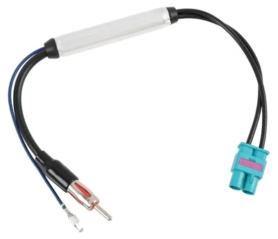 Doppel-Fakra-auf-DIN-Antennenadapter mit Signalverstärker, 30 cm