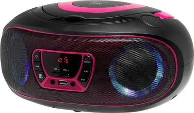 Productafbeelding van Denver Boombox Radio TCL-212BT, met CD-speler, Bluetooth, USB-aansluiting, kleur: roze