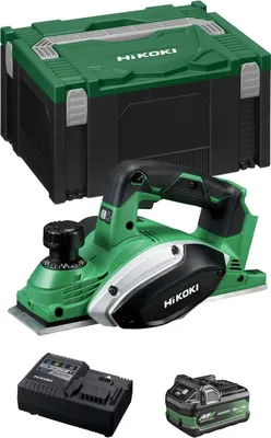 Produktbild von Hobel HIKOKI P18DSLA1X (1 x 2,5Ah/5,0Ah + UC18YSL3 + Koffer HSC III)