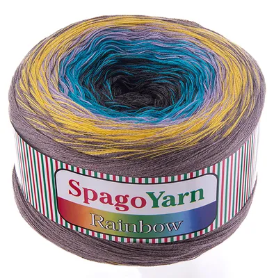 250g Farbverlaufsgarn Rainbow 10