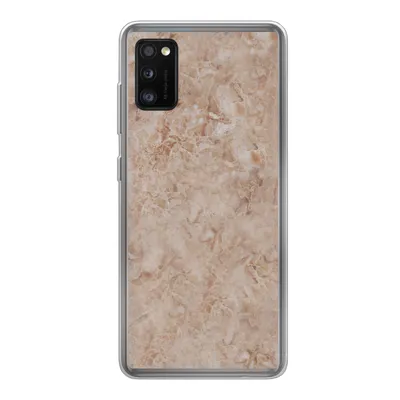 Produktbild von MuchoWow® Handyhülle Schutzhülle Hülle für Samsung Galaxy A41 Marmor - Braun - Muster Silikon Softcase Handy Hülle - Mobiltelefon