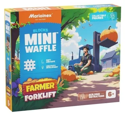 Productafbeelding van Hravende Wafelstukjes met Boer en Torenkraan, 50 stuks