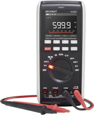 Produktbild von VOLTCRAFT VC851 Hand-Multimeter digital LoZ CAT III 1000 V, CAT IV 600 V Anzeige (Counts): 6000