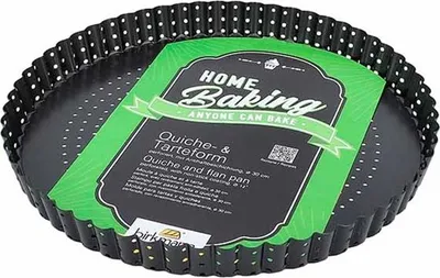 Produktbild von BIRKMANN Quiche- & Tarteform rund, Ø 30 x H 3 cm, mit Hebeboden, aus perforiertem Kohlenstoffstahl, Mit Antihaftbeschichtung