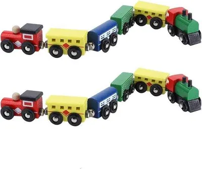 Immagine prodotto di Trenino in legno - Giocattolo educativo per bambini piccoli