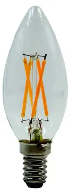 Immagine prodotto di Lampadina LED a filamento E14 4W 2700K a forma di candela VITO
