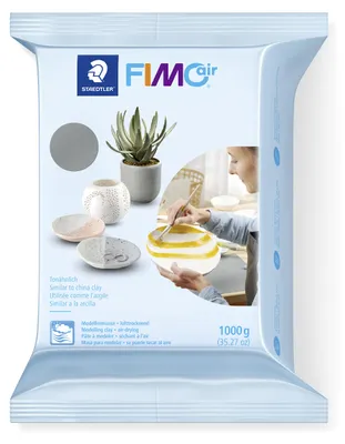 Produktbild von STAEDTLER FIMOair 8101 lufttrocknende Modelliermasse Einzelprodukt grau, 1000g