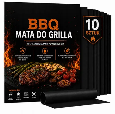 Zdjęcie produktu dla Mata Teflonowa Do Grilla – Mata Do Piekarnika – 40 x 33 cm, Nieprzywierająca