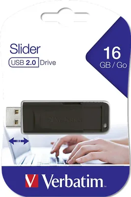 Obrázok produktu pre Verbatim USB 2.0 Stick 16GB, Slider