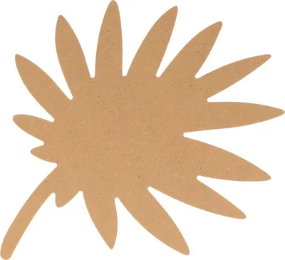 Zdjęcie produktu dla Sylwetka liścia palmy wykonana z drewna MDF 15 cm