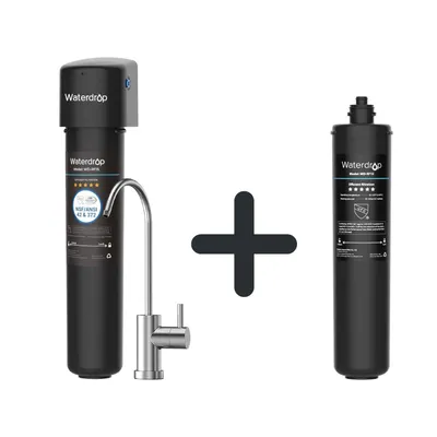 Image de Waterdrop 15UB Système de filtration d'eau sous évier avec robinet individuel, NSF/ANSI 42 , 60.000 litres de filtre à eau potable avec 1 WD-RF15