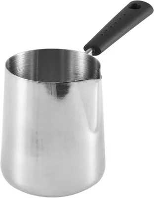 Obrázek produktu pro Konvice na tureckou kávu 350 ml, nerezová ocel s výlevkou, vhodná i jako ohřívač másla a mléka