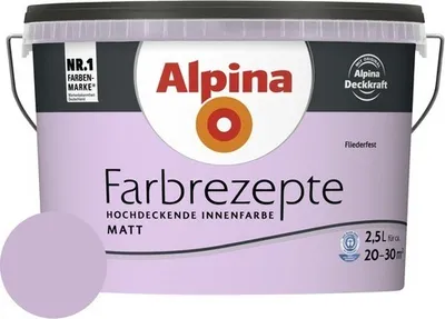 Produktbild von Alpina Wandfarbe Farbrezepte Fliederfest 2,5 l