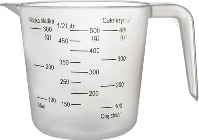 Obrázek produktu pro ORION Odměrka Kuchyňská odměrka se stupnicí Průhledná 0,5 l