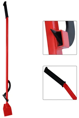 Obrázek produktu pro LARS360 Obraceč kmenů pro kácení stromů 130 cm, pomůcka pro kácení z vysokopevnostní oceli, s otočným hákem a gumovou rukojetí, ruční zvedák kmenů s otočným hákem, zatížení max. 250 kg