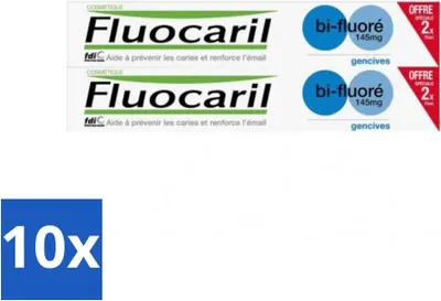 Obrázek produktu pro Fluocaril zubní pasta s fluoridem – 2 tuby – 75 ml – výhodné balení – 10 kusů
