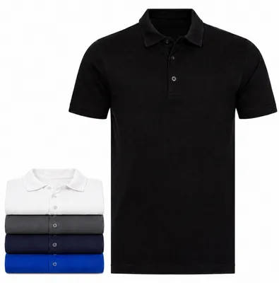 Produktbild von Mivaro Herren Poloshirt 5er Pack - Polo-Kragen mit 3-Knopf-Leiste, atmungsaktiv, 100 % Baumwolle, Regular Fit, große Auswahl bis 5XL