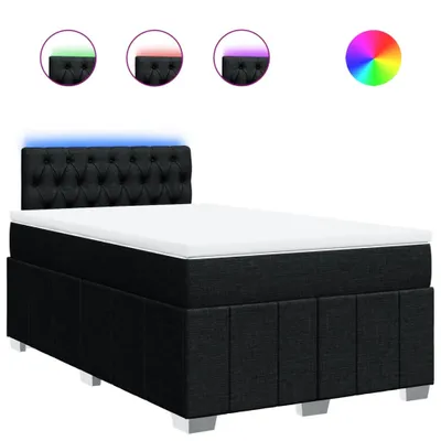 Obrázok produktu pre vidaXL Boxspring posteľ s matracom čierna 120x200 cm látka