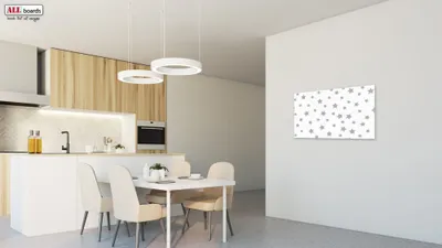Obrázok produktu pre Allboards magnetická bezrámová kovová tabuľa s potlačou 90x60cm - hviezdy