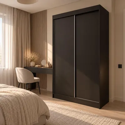 Productafbeelding van KSHOMECONCEPT Garderobekast Steria, 120 cm, zwart