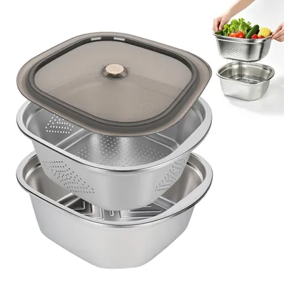 Image de Solidchoice - Séparateur à pâtisserie 2-en-1 en acier inoxydable et ensemble de moules