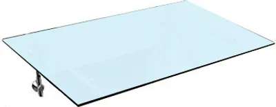 Produktbild von BuyLando (L) 200x90 cm Milchglas Glasvordach inkl. Edelstahlhalter gebürstet